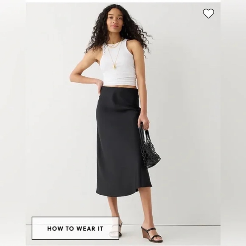 NWT J. Crew Gwyneth slip skirt